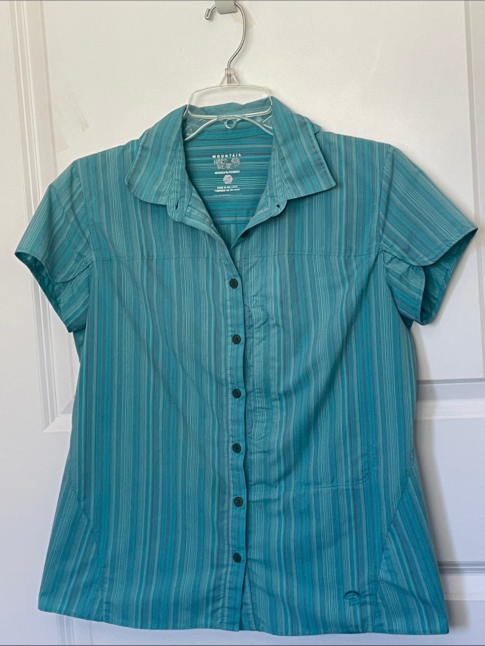 Mountain Hardwear Teal Striped Top 6